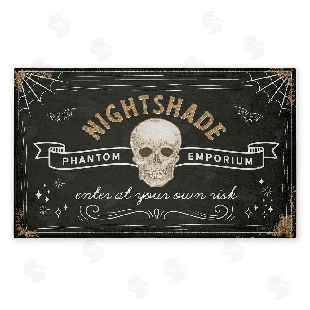 Jennifer Pugh Spooky Nightshade Emporium Unwoven Outdoor Door Mat