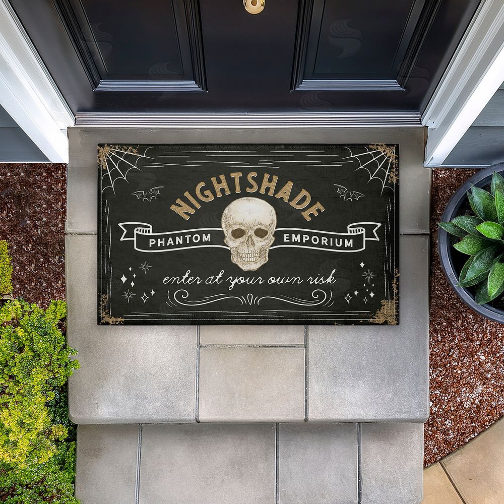 Jennifer Pugh Spooky Nightshade Emporium Unwoven Outdoor Door Mat