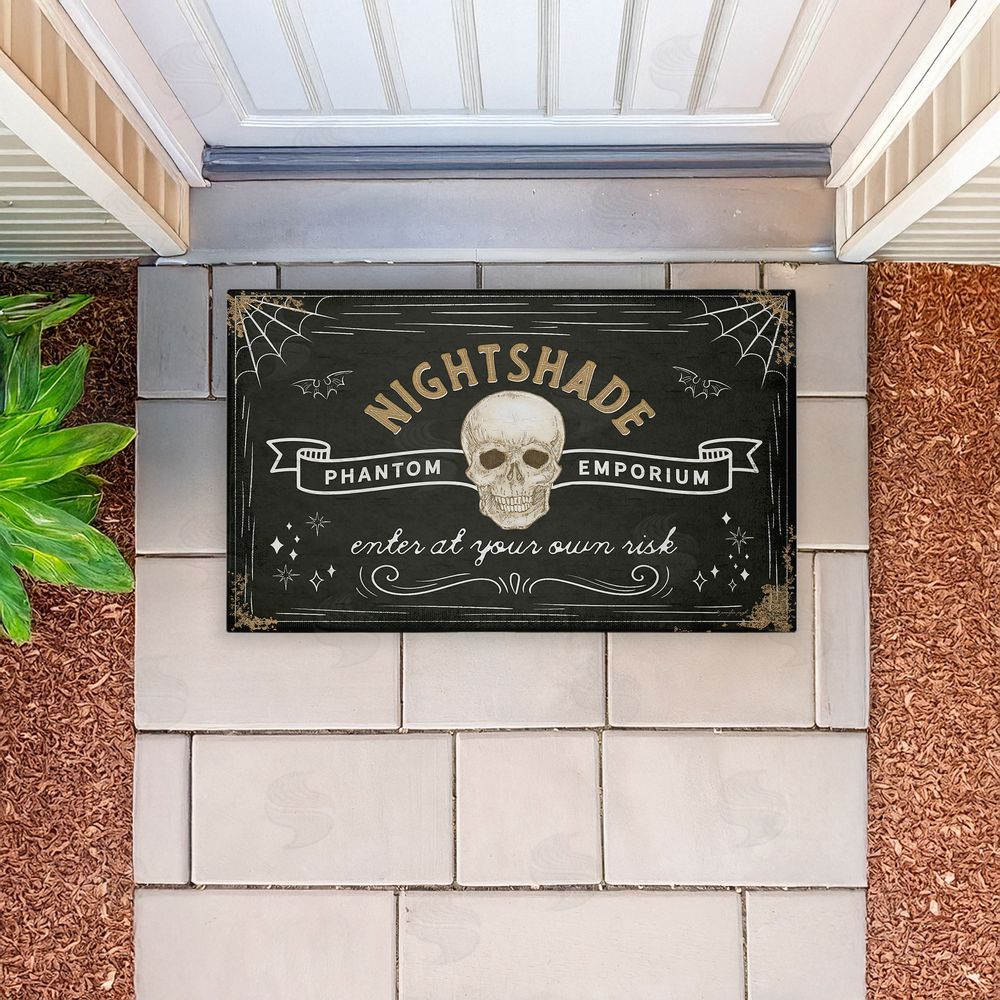 Jennifer Pugh Spooky Nightshade Emporium Unwoven Outdoor Door Mat