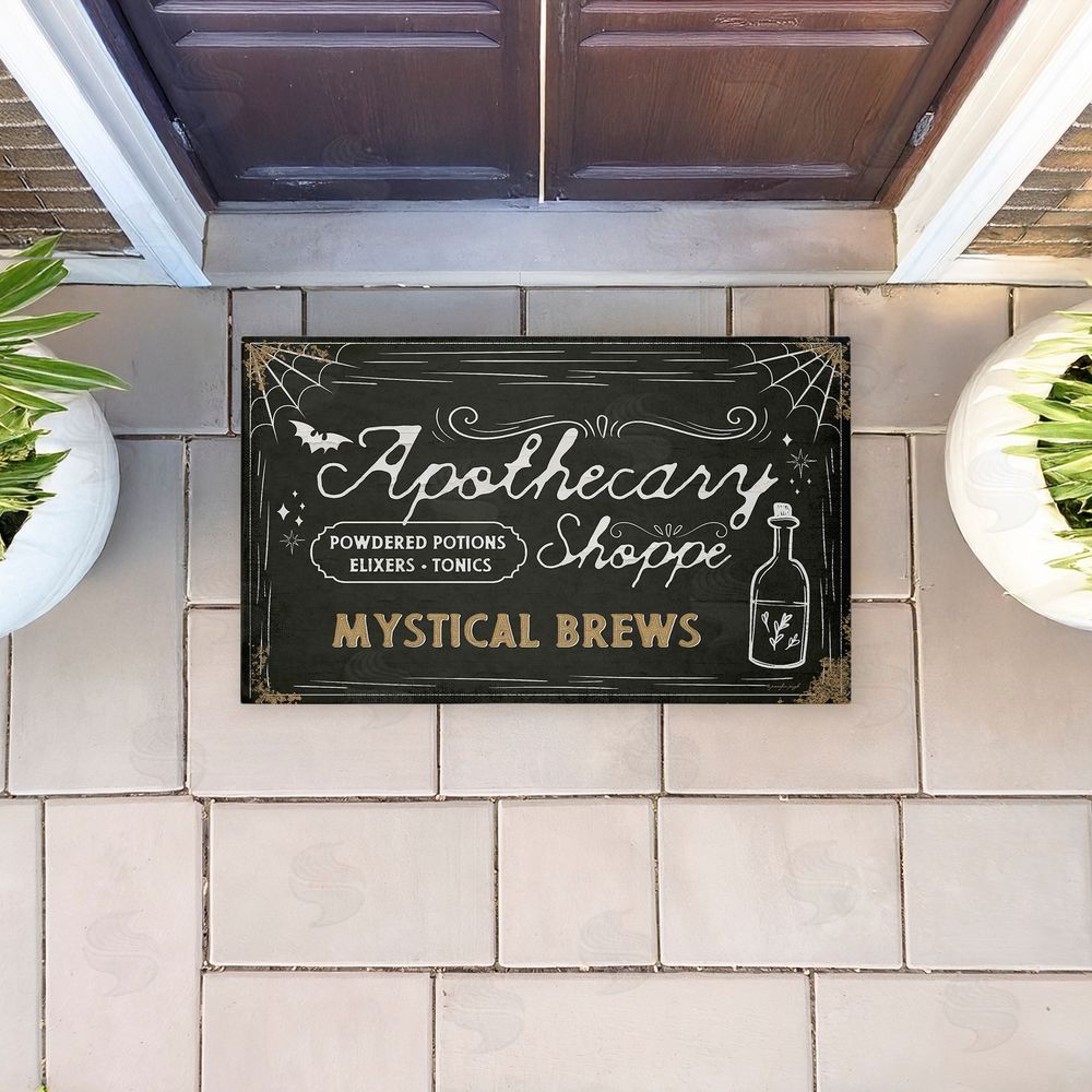 Jennifer Pugh Witchy Apothecary Brews Unwoven Outdoor Door Mat