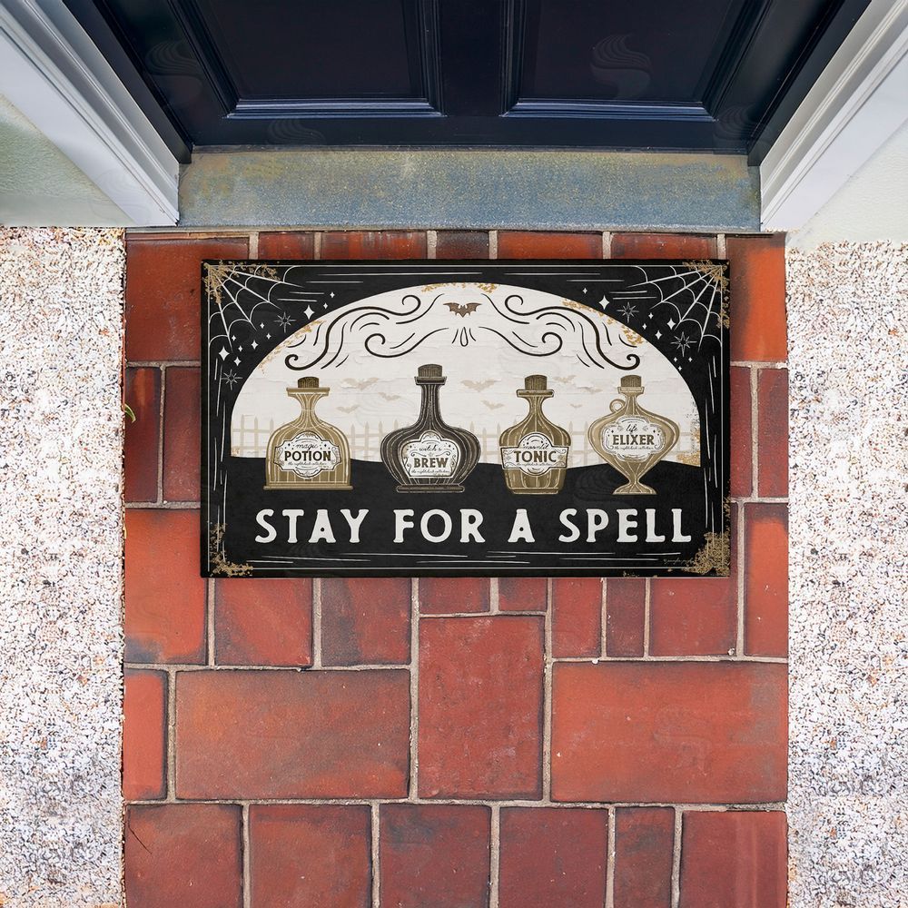 Jennifer Pugh Stay For A Spell Potions Unwoven Outdoor Door Mat