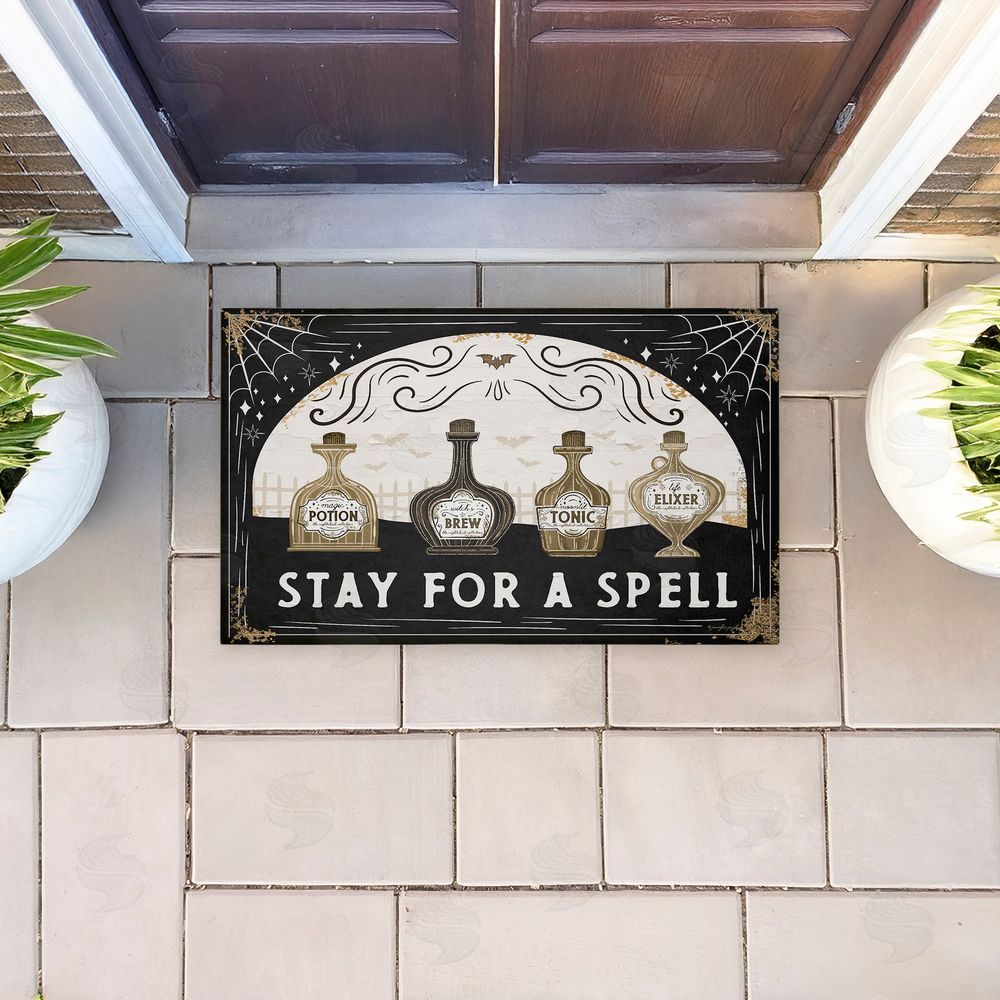 Jennifer Pugh Stay For A Spell Potions Unwoven Outdoor Door Mat