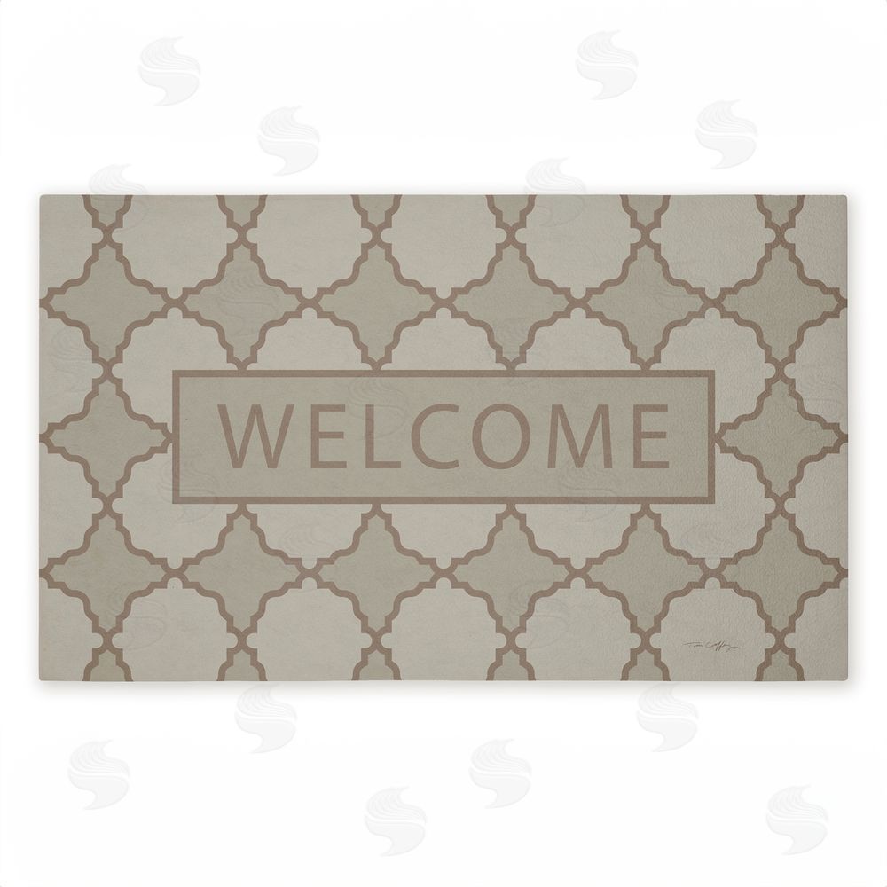Tim Coffey Geometric Mod Welcome Unwoven Outdoor Door Mat