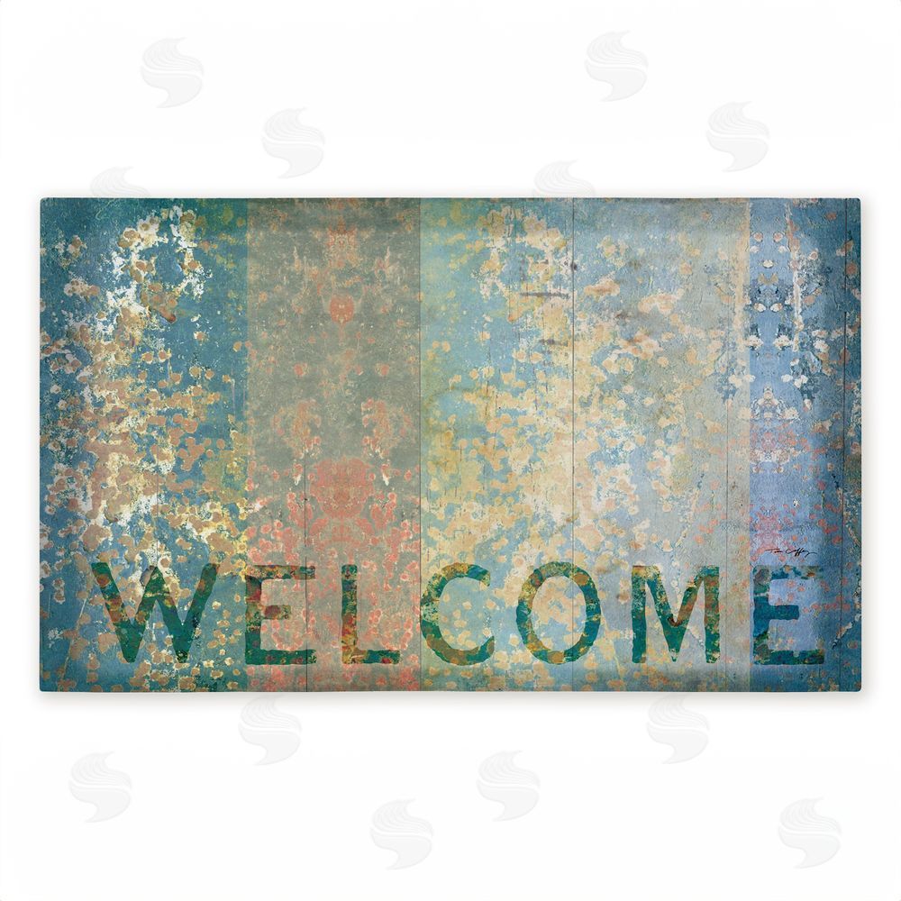 Tim Coffey Rustic Stripe Welcome Unwoven Outdoor Door Mat