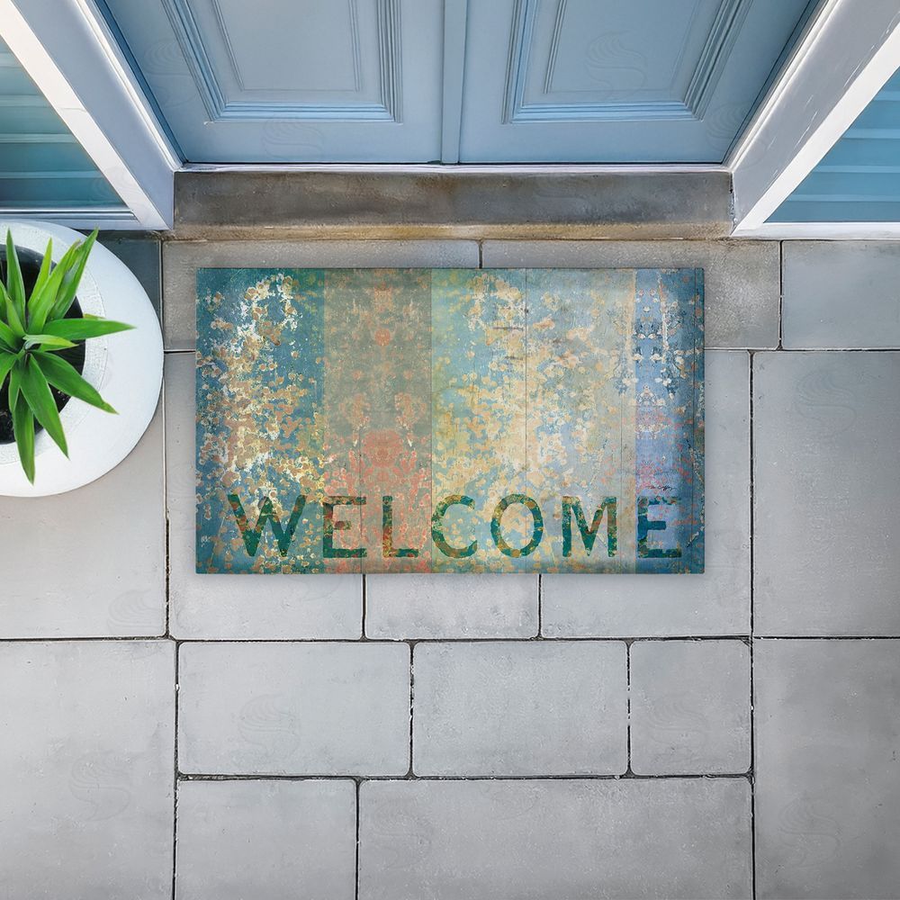 Tim Coffey Rustic Stripe Welcome Unwoven Outdoor Door Mat