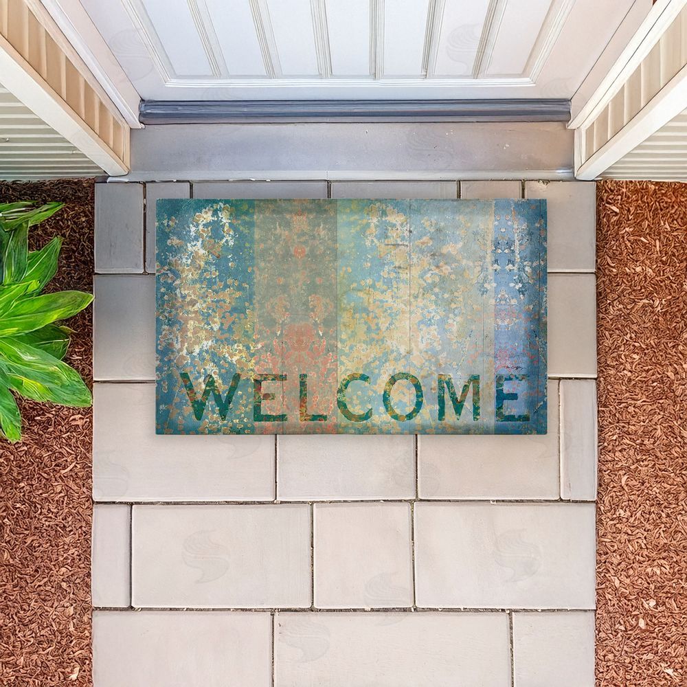 Tim Coffey Rustic Stripe Welcome Unwoven Outdoor Door Mat