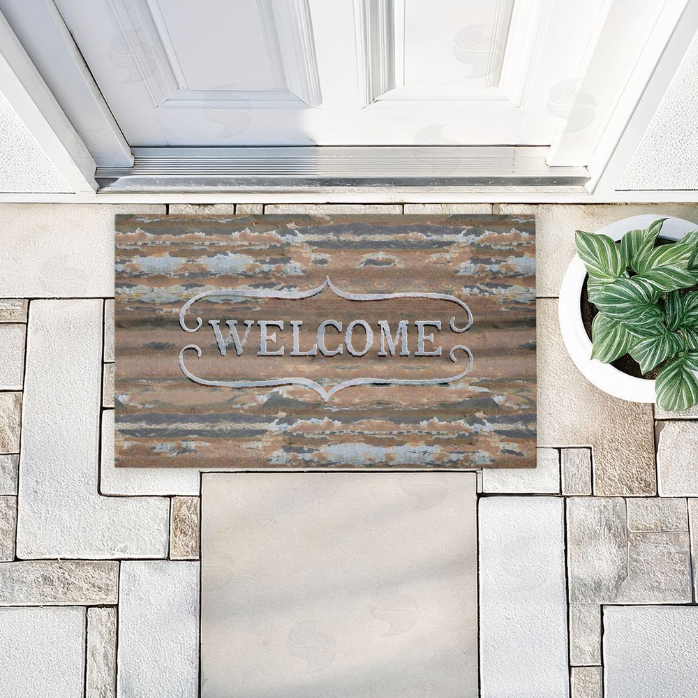 Tim Coffey Rustic & Distressed Welcome Unwoven Outdoor Door Mat