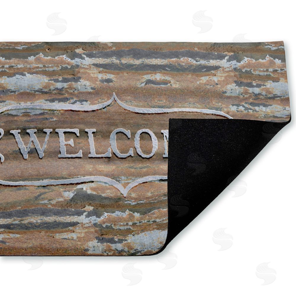 Tim Coffey Rustic & Distressed Welcome Unwoven Outdoor Door Mat