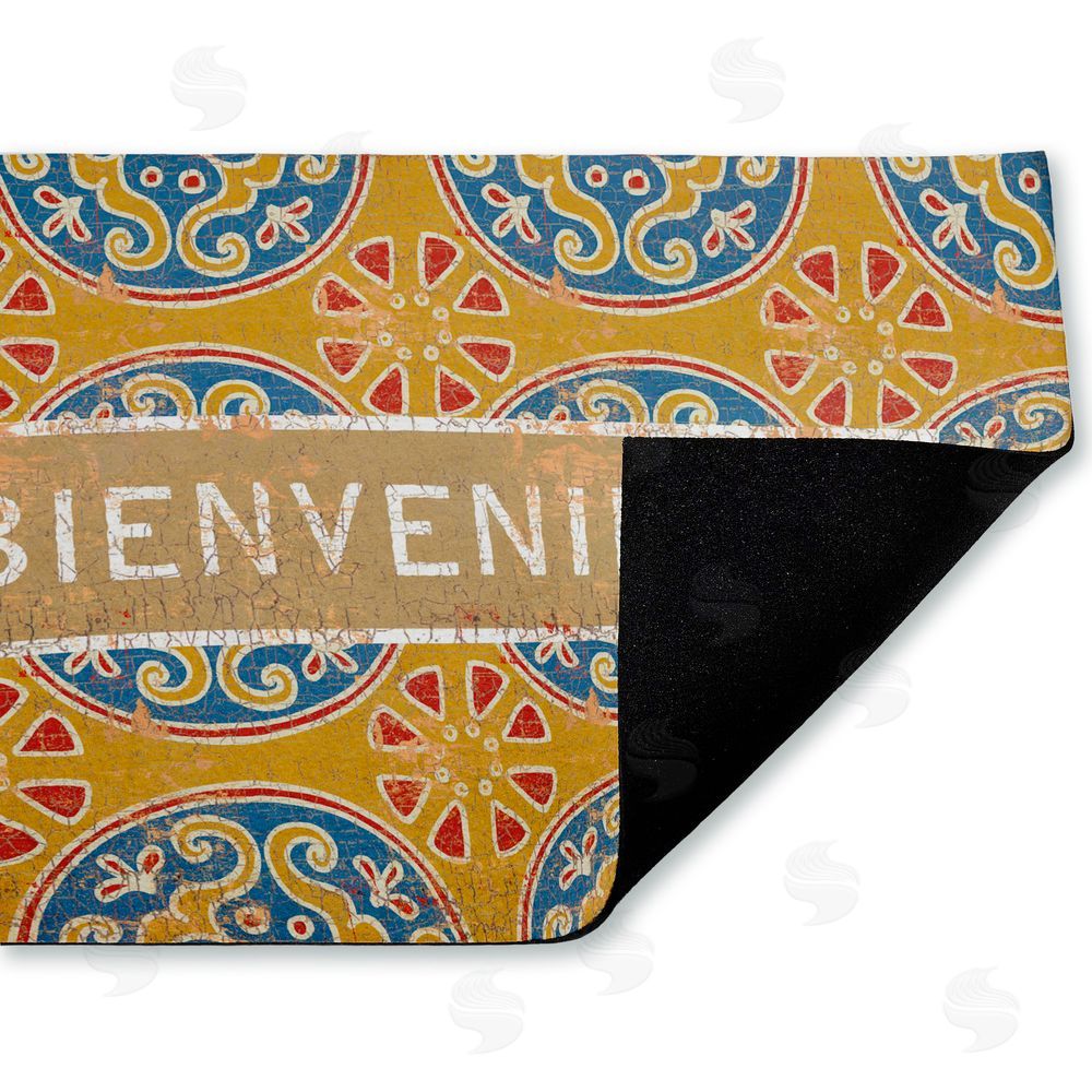Tim Coffey Valencia Pattern Bienvenidos Unwoven Outdoor Door Mat