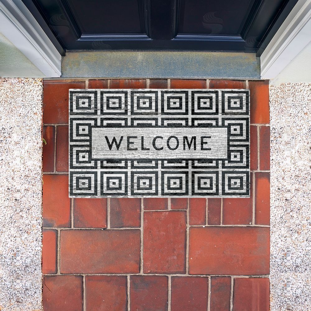 Tim Coffey Modern Urban Farmhouse Welcome Unwoven Outdoor Door Mat