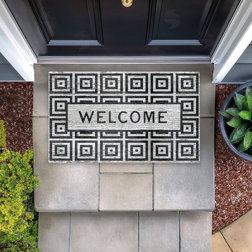 Tim Coffey Modern Urban Farmhouse Welcome Unwoven Outdoor Door Mat