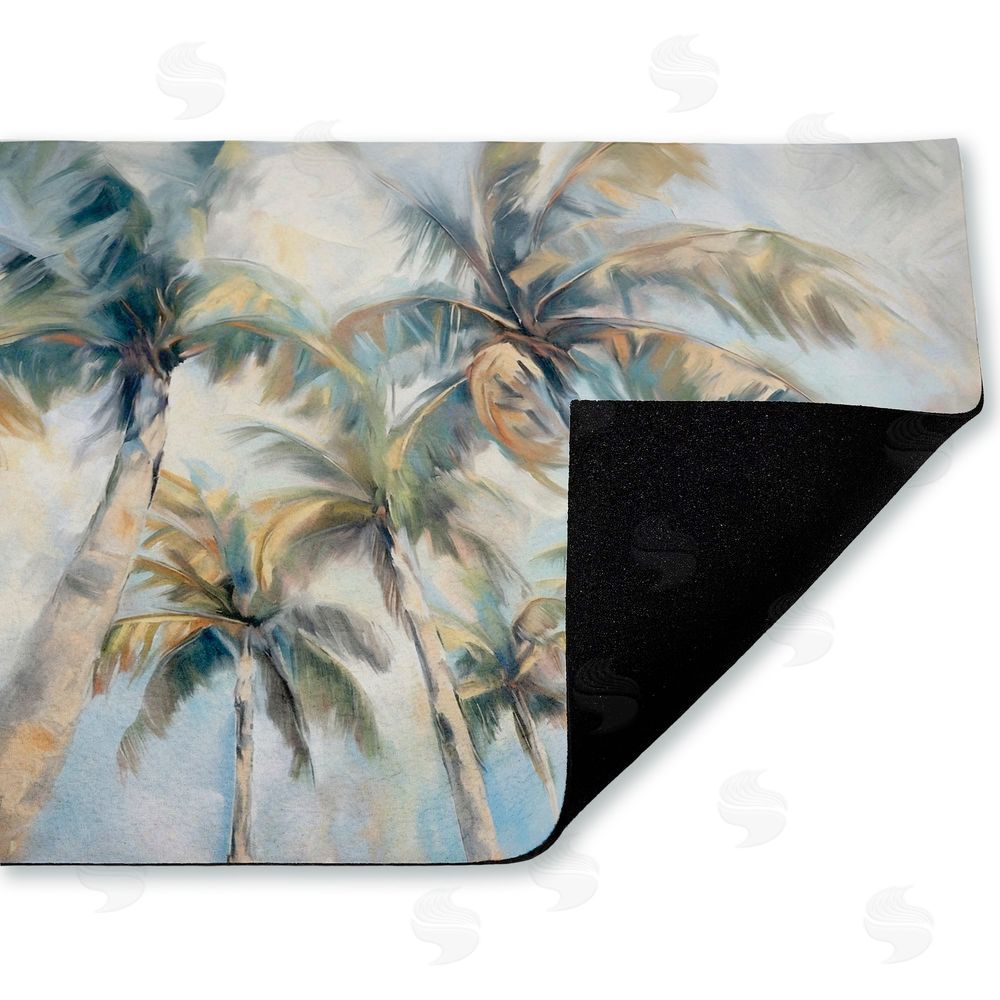 Ramona Murdock Swaying Palms Abstract Unwoven Outdoor Door Mat