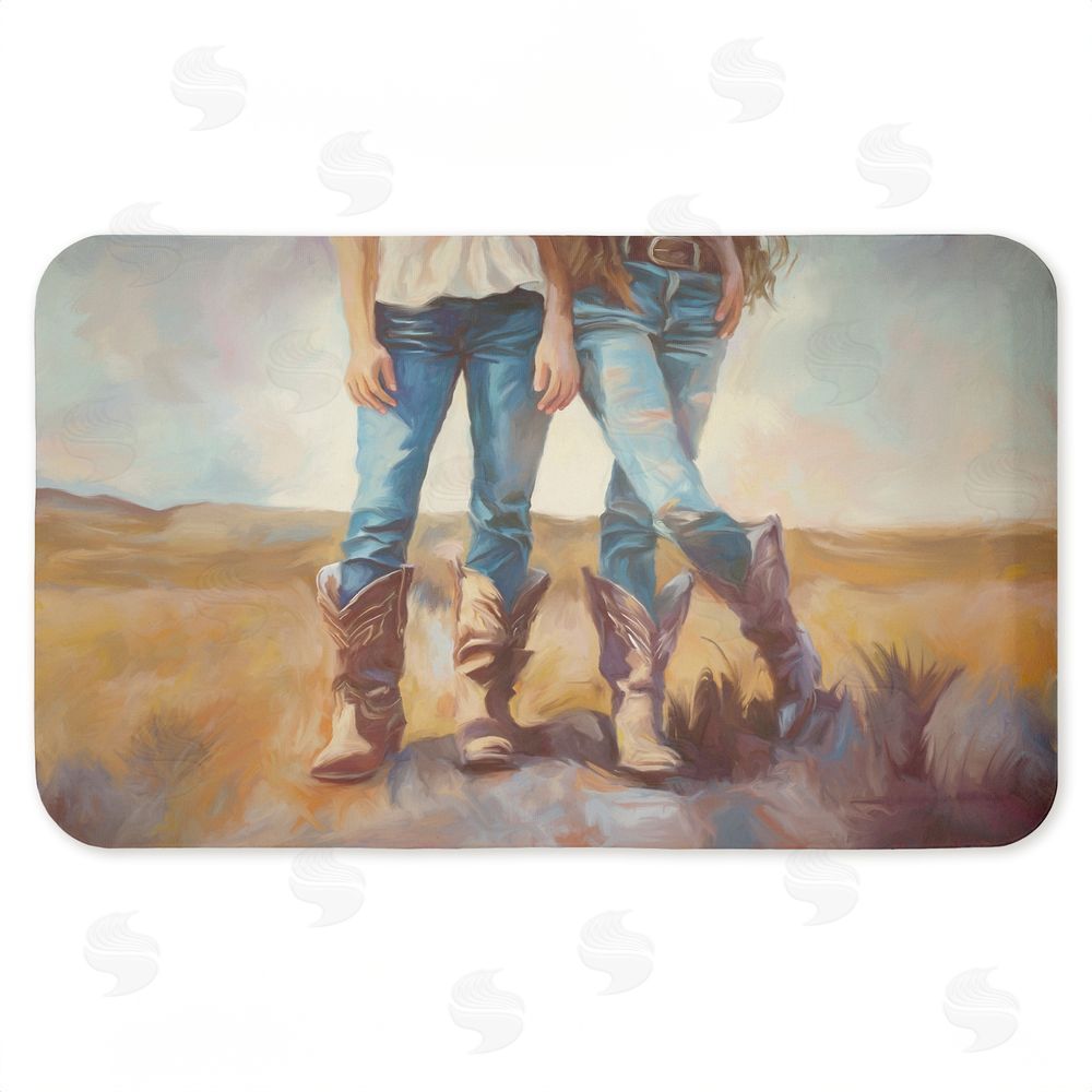 Ramona Murdock All About The Cowboy Boots Kitchen Floor Mat