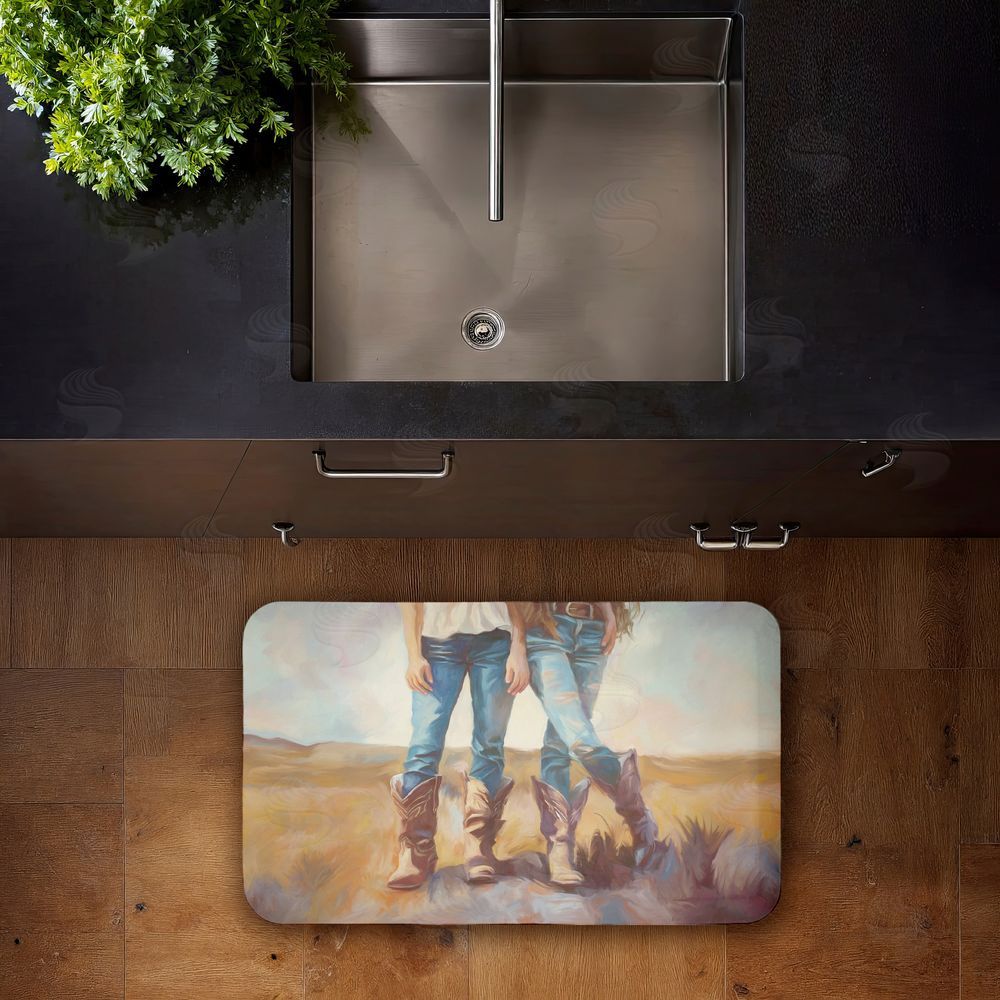Ramona Murdock All About The Cowboy Boots Kitchen Floor Mat