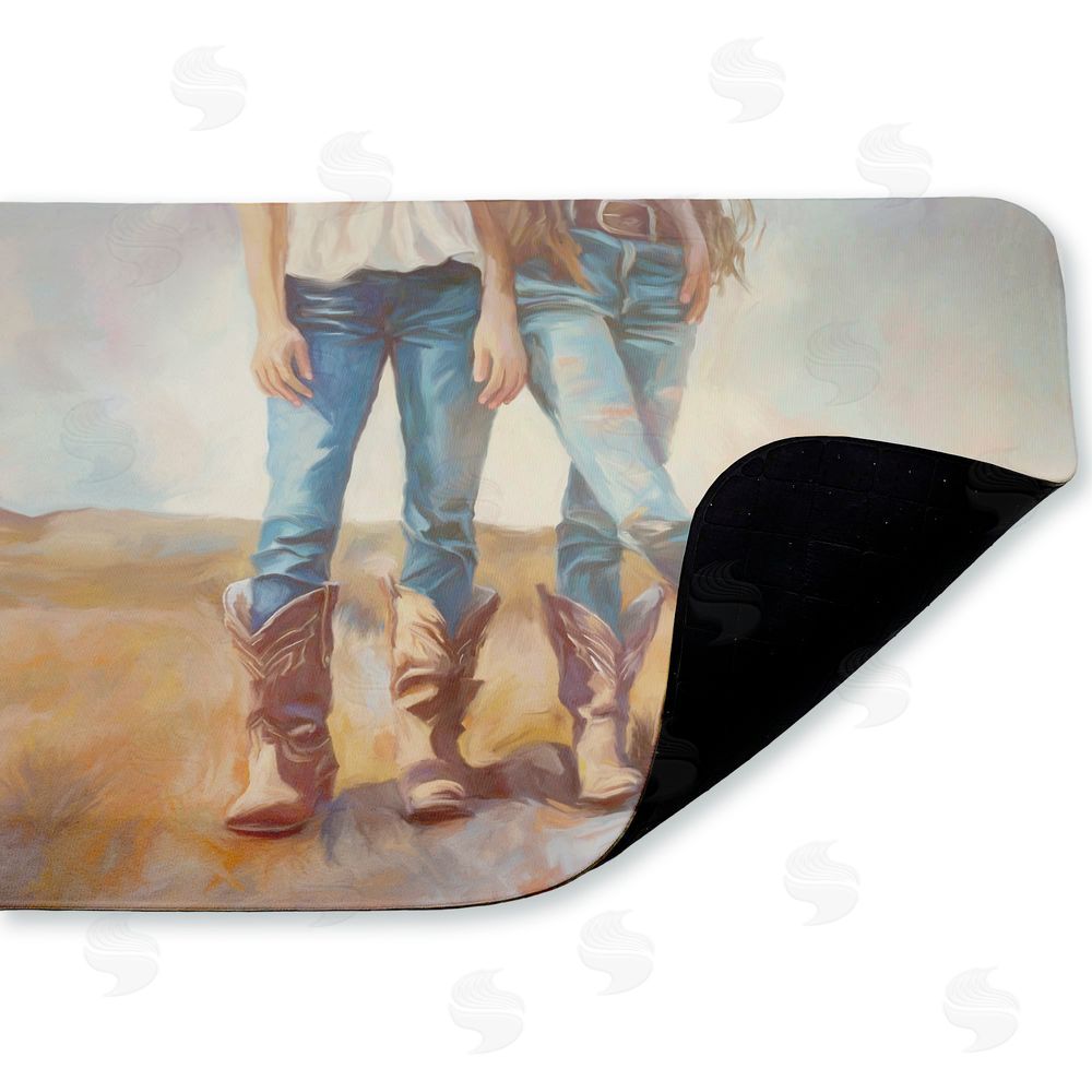 Ramona Murdock All About The Cowboy Boots Kitchen Floor Mat