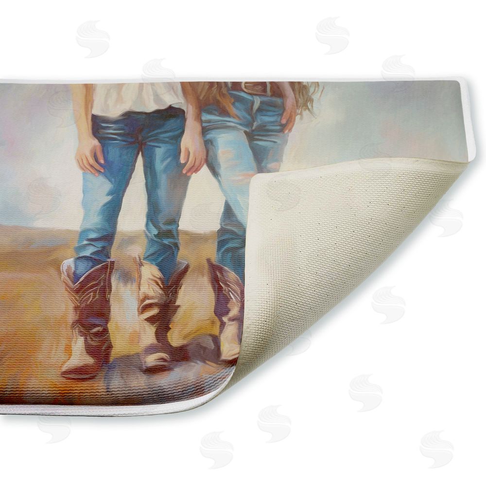 Ramona Murdock All About The Cowboy Boots Plush Bathroom Floor Mat