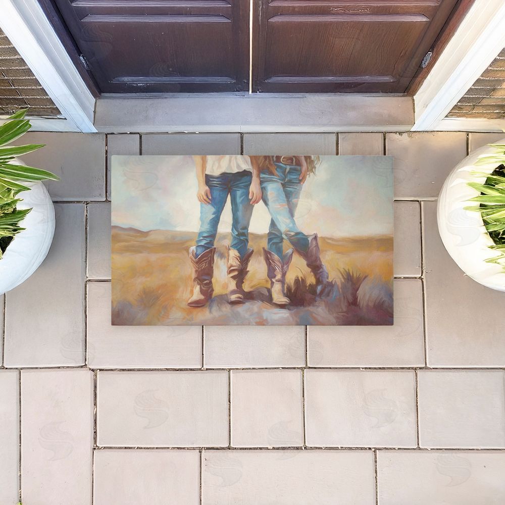 Ramona Murdock All About The Cowboy Boots Unwoven Outdoor Door Mat