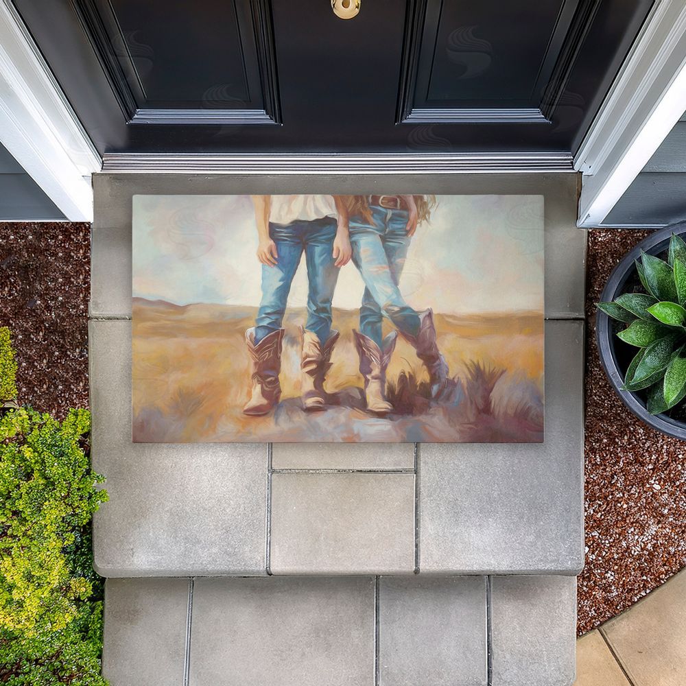 Ramona Murdock All About The Cowboy Boots Unwoven Outdoor Door Mat