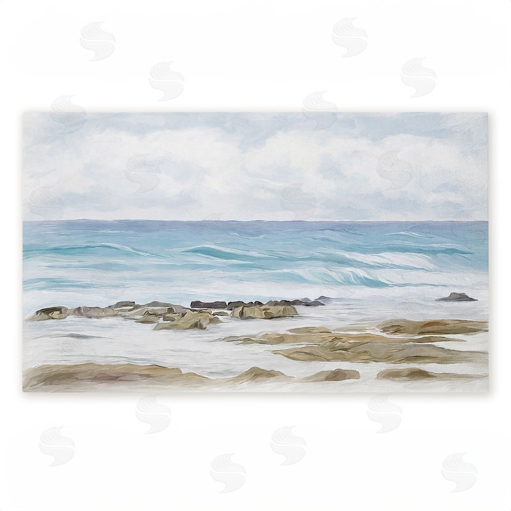 Ramona Murdock Wave Therapy Rocky Shore Unwoven Outdoor Door Mat