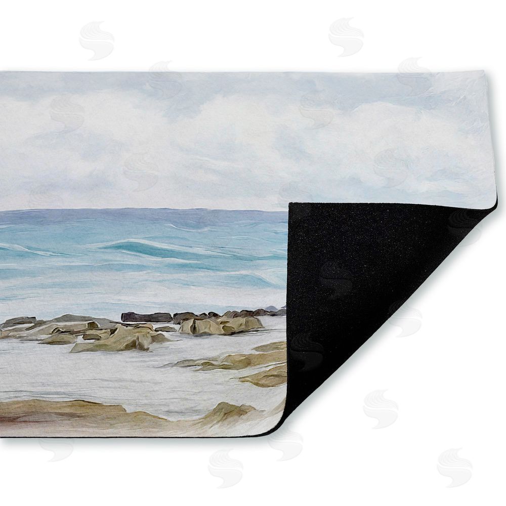 Ramona Murdock Wave Therapy Rocky Shore Unwoven Outdoor Door Mat