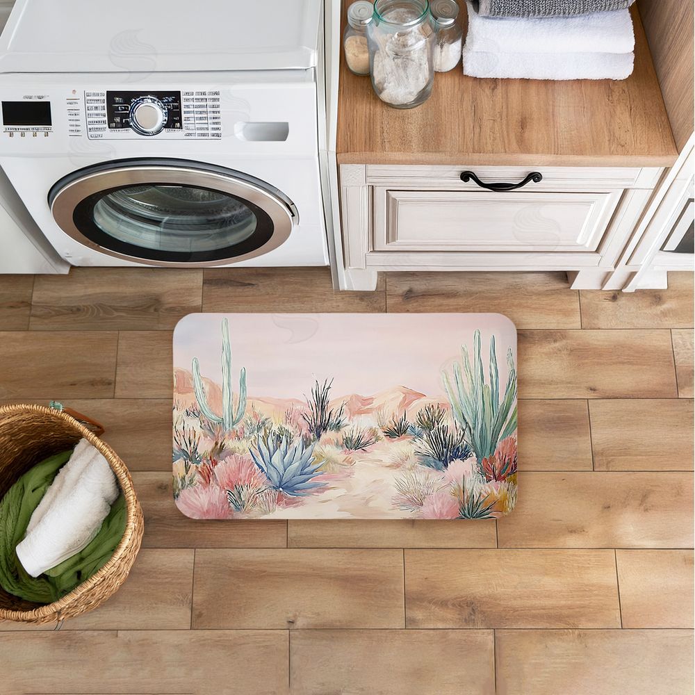 Ramona Murdock Desert Wonderland Cacti Kitchen Floor Mat