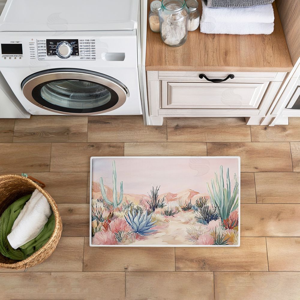 Ramona Murdock Desert Wonderland Cacti Plush Bathroom Floor Mat