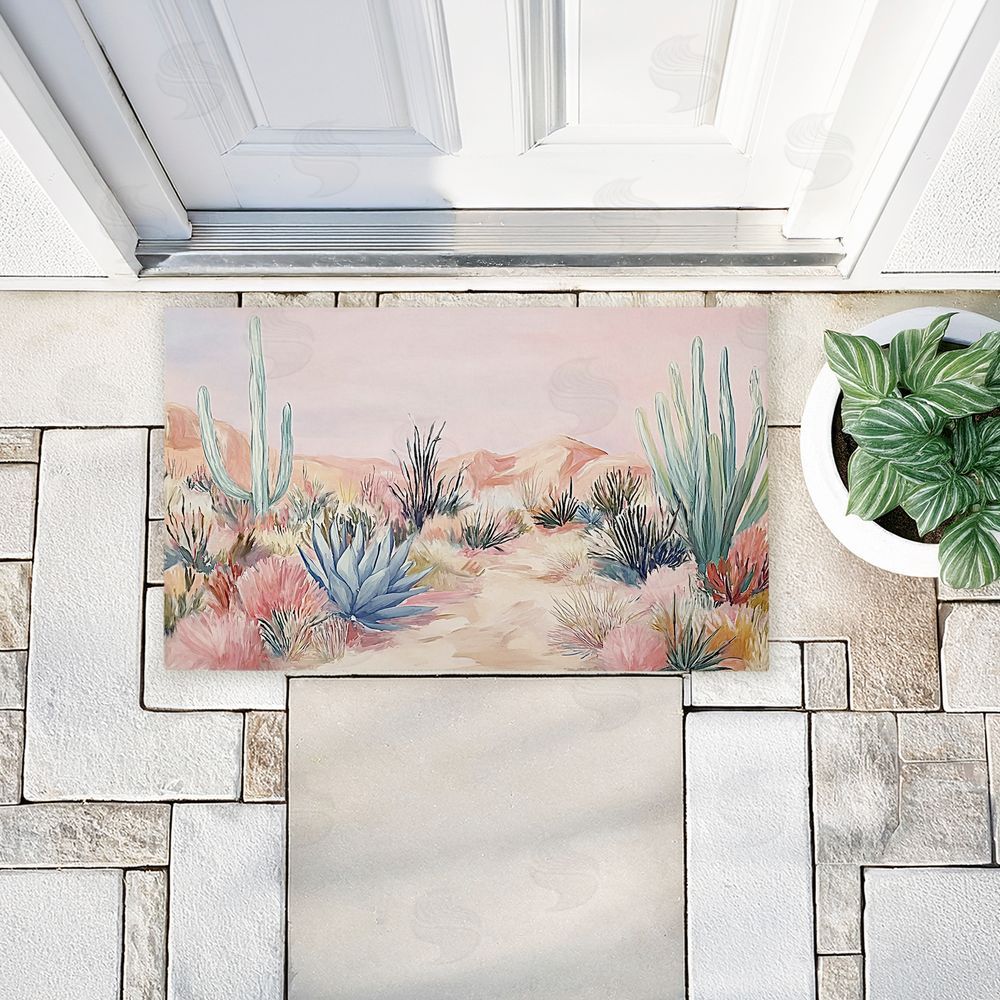 Ramona Murdock Desert Wonderland Cacti Unwoven Outdoor Door Mat