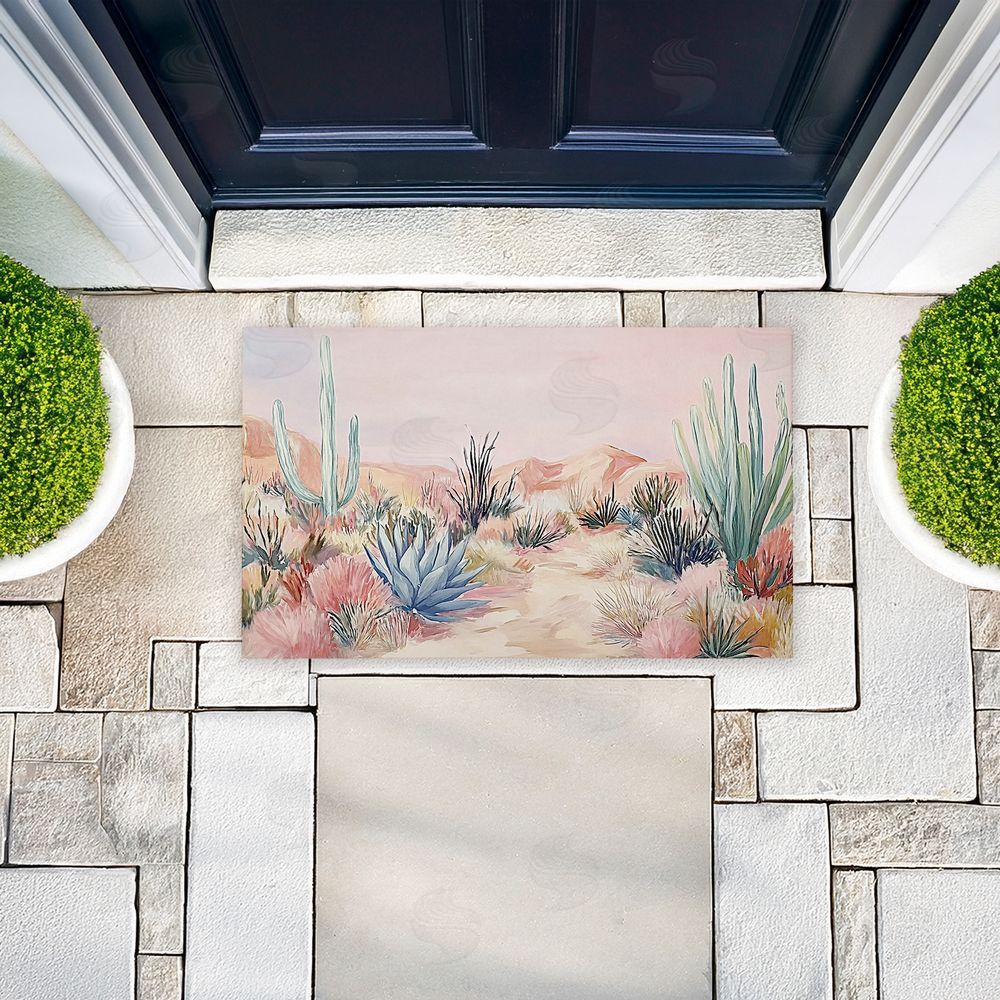 Ramona Murdock Desert Wonderland Cacti Unwoven Outdoor Door Mat