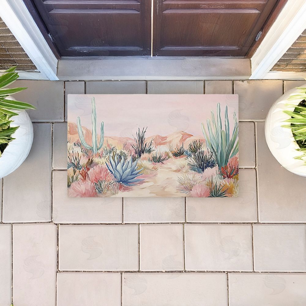 Ramona Murdock Desert Wonderland Cacti Unwoven Outdoor Door Mat