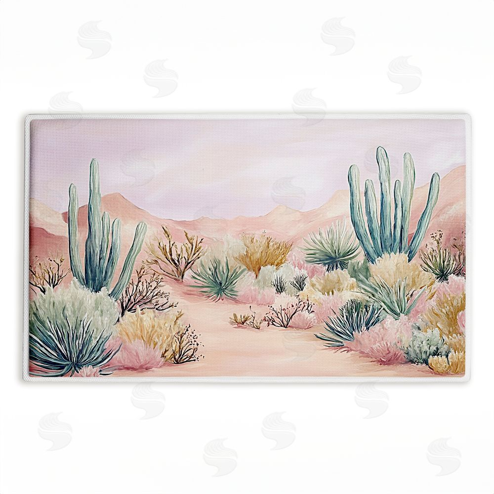 Ramona Murdock Sandy Desert Wonderland Plush Bathroom Floor Mat