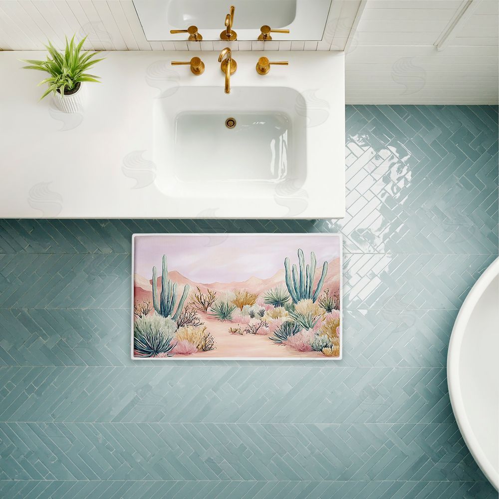 Ramona Murdock Sandy Desert Wonderland Plush Bathroom Floor Mat