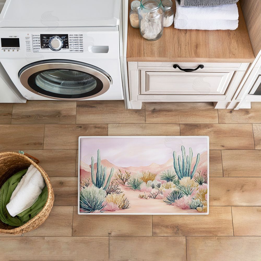 Ramona Murdock Sandy Desert Wonderland Plush Bathroom Floor Mat