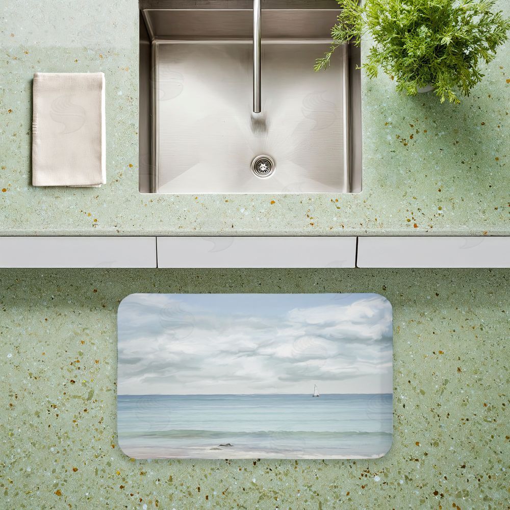 Ramona Murdock That Day In Paradise Kitchen Floor Mat