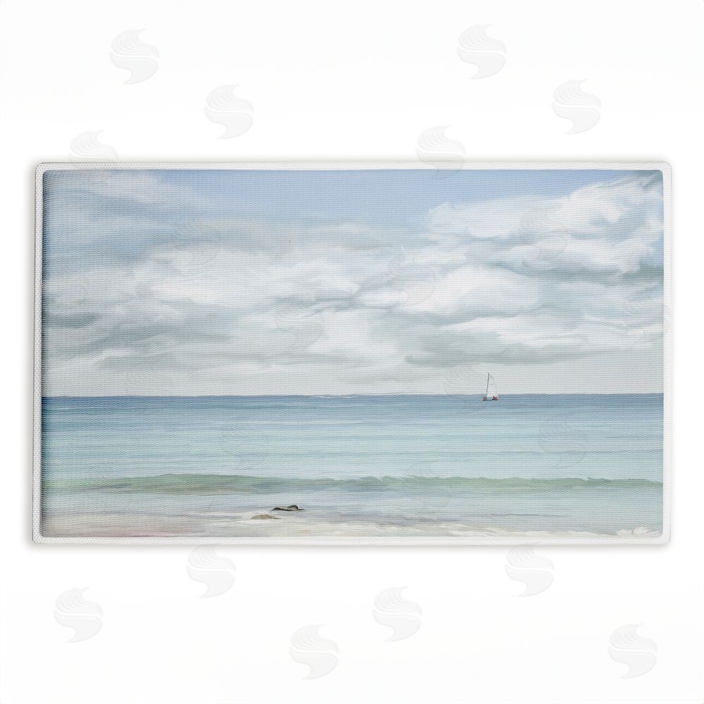 Ramona Murdock That Day In Paradise Plush Bathroom Floor Mat
