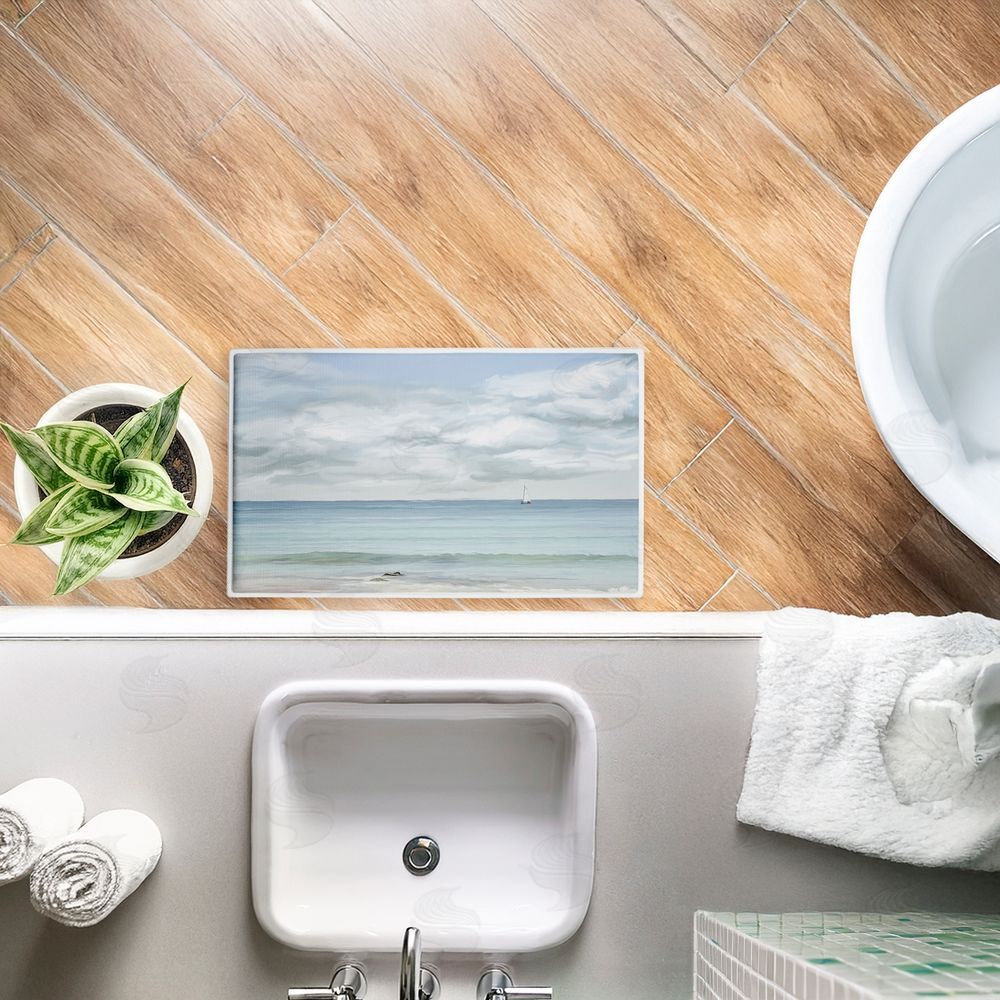 Ramona Murdock That Day In Paradise Plush Bathroom Floor Mat