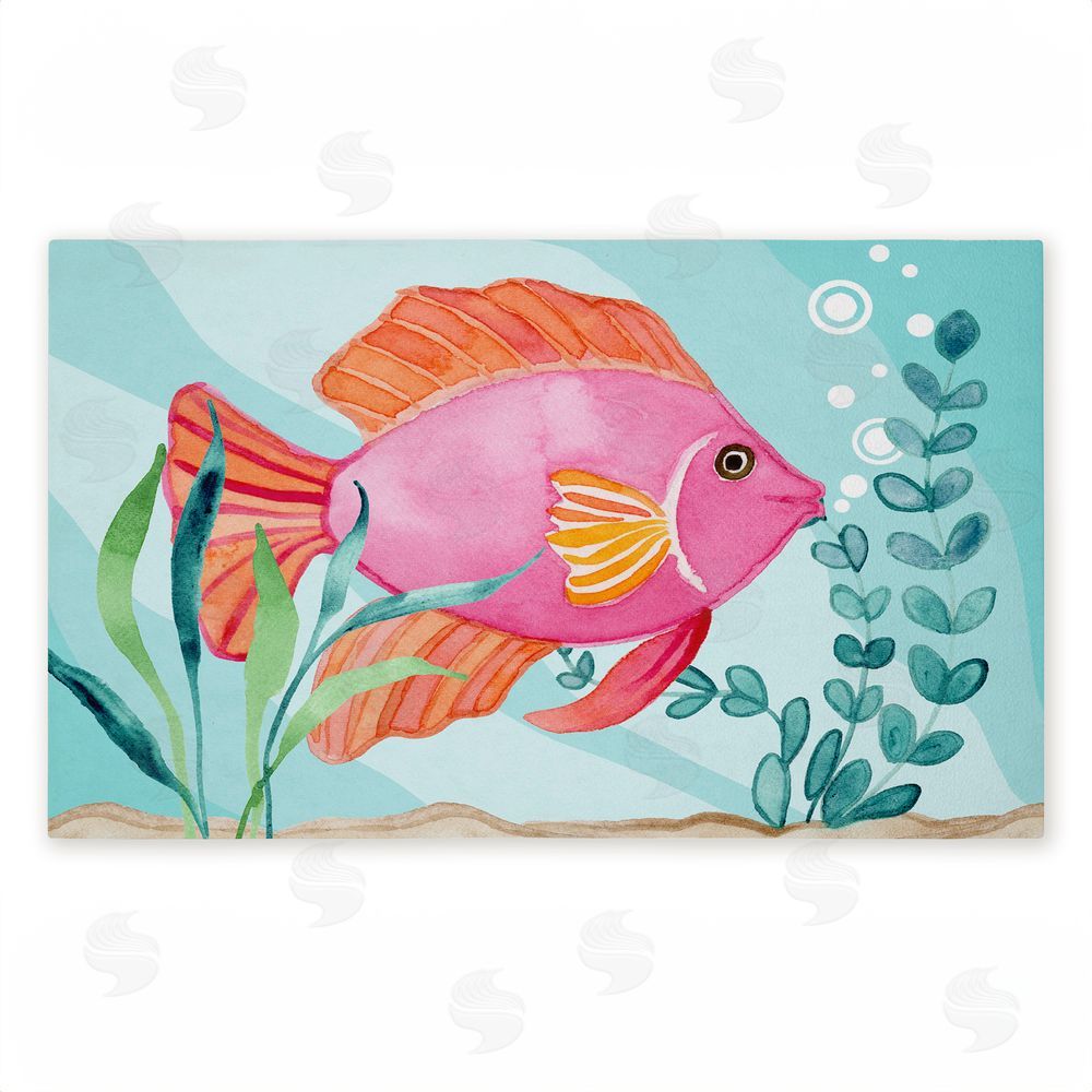 Audrey Jeanne Roberts Fun Bright Fish Underwater Unwoven Outdoor Door Mat