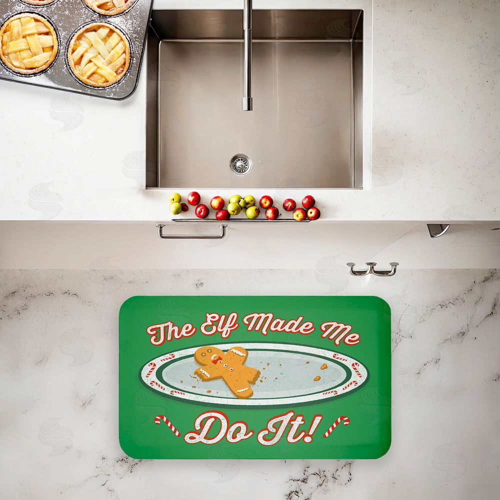 Jedco Brands Inc. The Elf Made Me Do It Kitchen Floor Mat