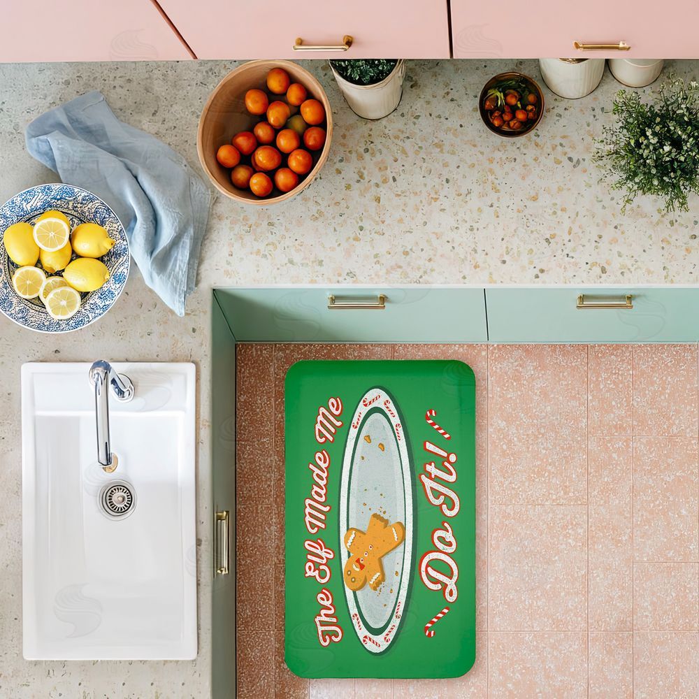 Jedco Brands Inc. The Elf Made Me Do It Kitchen Floor Mat