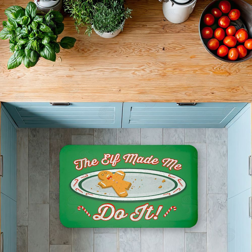 Jedco Brands Inc. The Elf Made Me Do It Kitchen Floor Mat