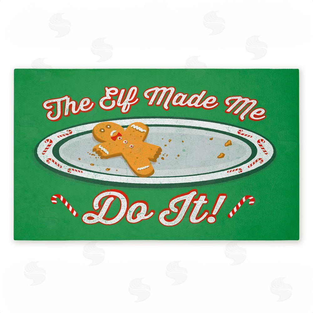 Jedco Brands Inc. The Elf Made Me Do It Unwoven Outdoor Door Mat