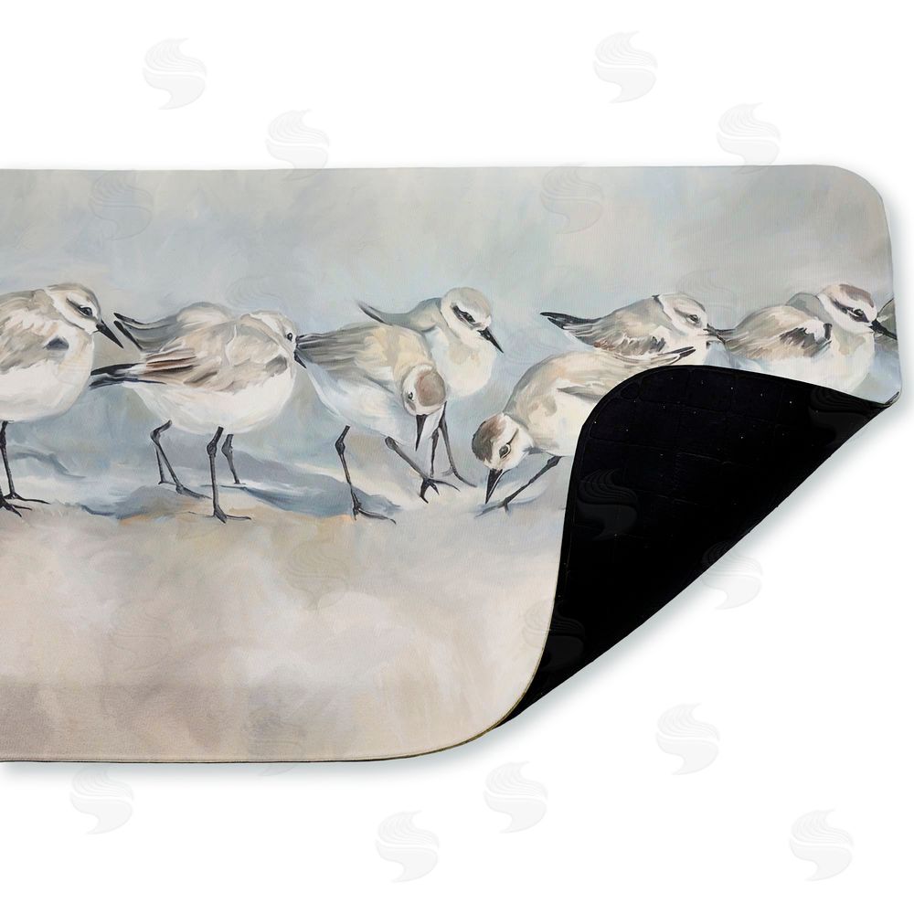 Ramona Murdock Shore Birds In A Line Kitchen Floor Mat