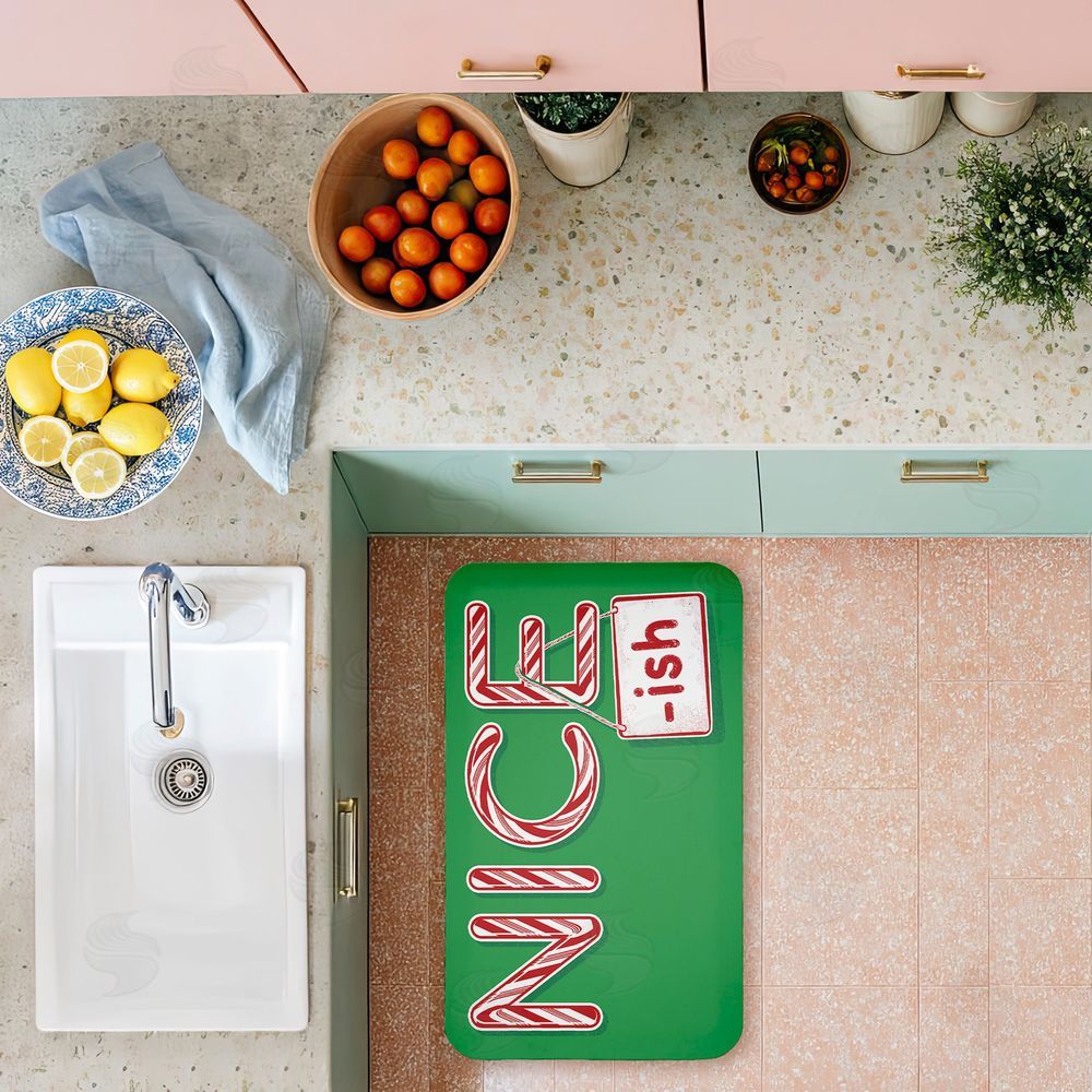 Jedco Brands Inc. Vintage Nice-ish Humor Kitchen Floor Mat