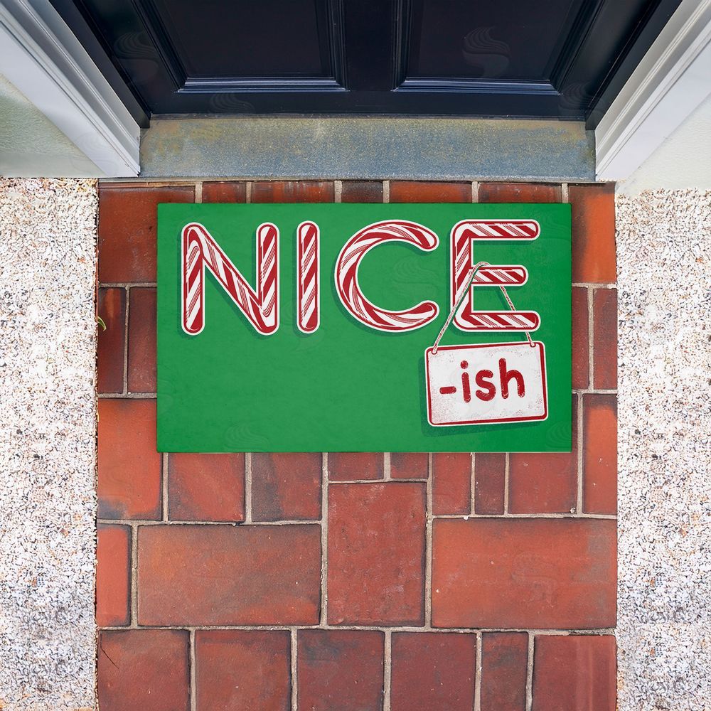 Jedco Brands Inc. Vintage Nice-ish Humor Unwoven Outdoor Door Mat
