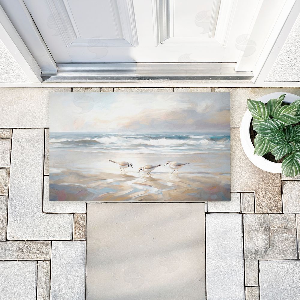 Ramona Murdock Blue Haven Bay Birds Unwoven Outdoor Door Mat