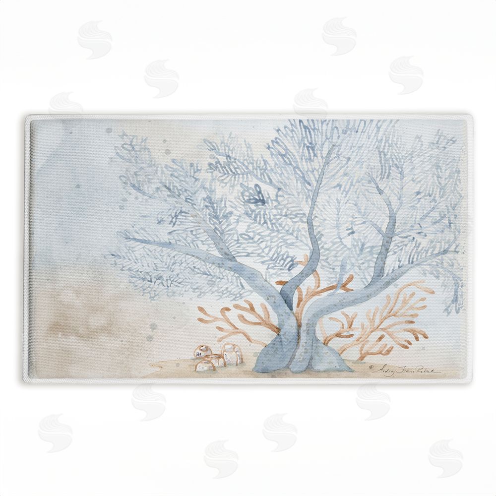 Audrey Jeanne Roberts Treasures From The Sea Plush Bathroom Floor Mat