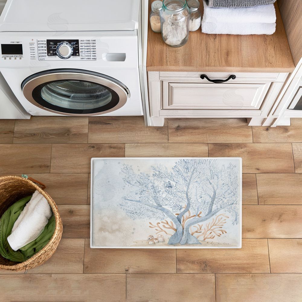 Audrey Jeanne Roberts Treasures From The Sea Plush Bathroom Floor Mat