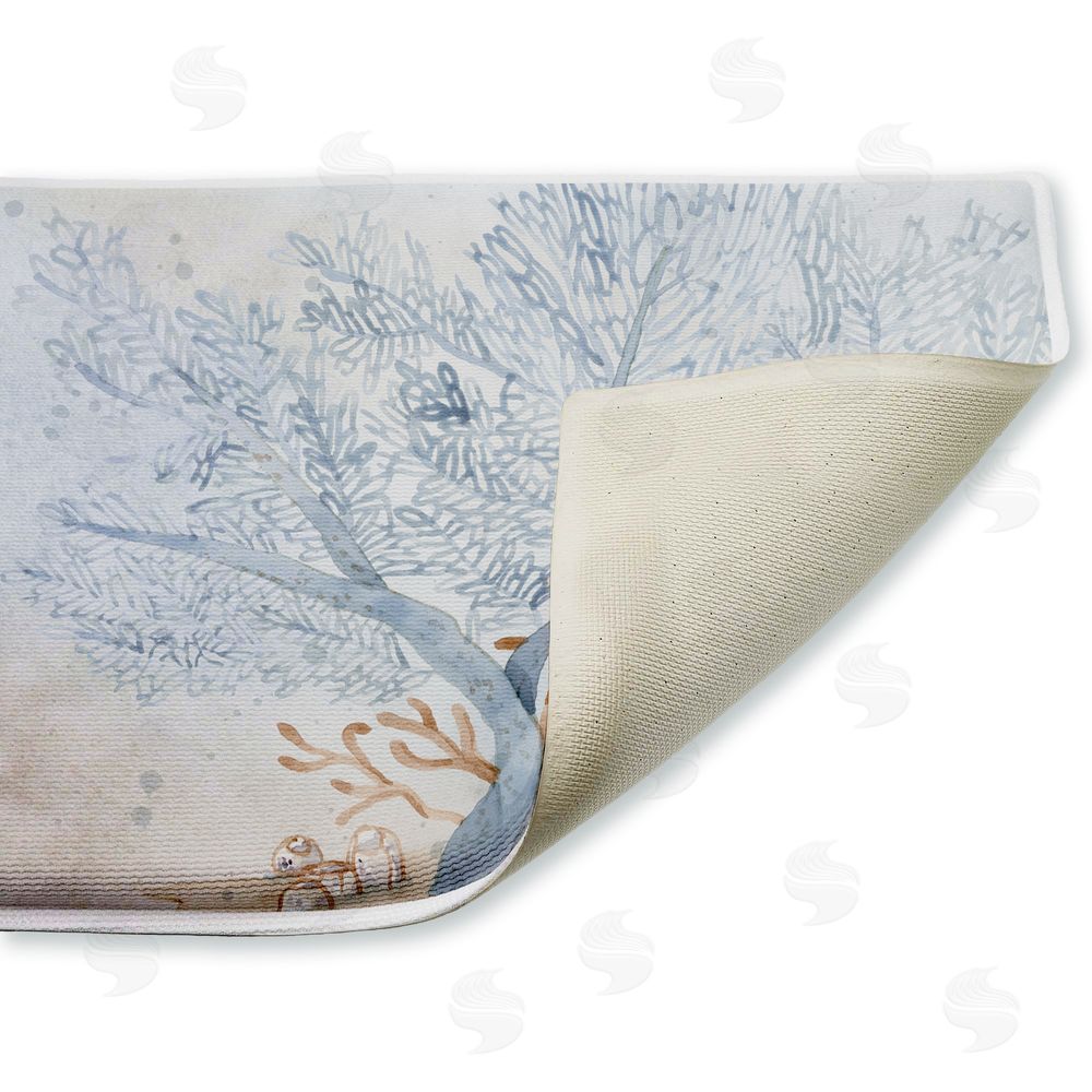 Audrey Jeanne Roberts Treasures From The Sea Plush Bathroom Floor Mat