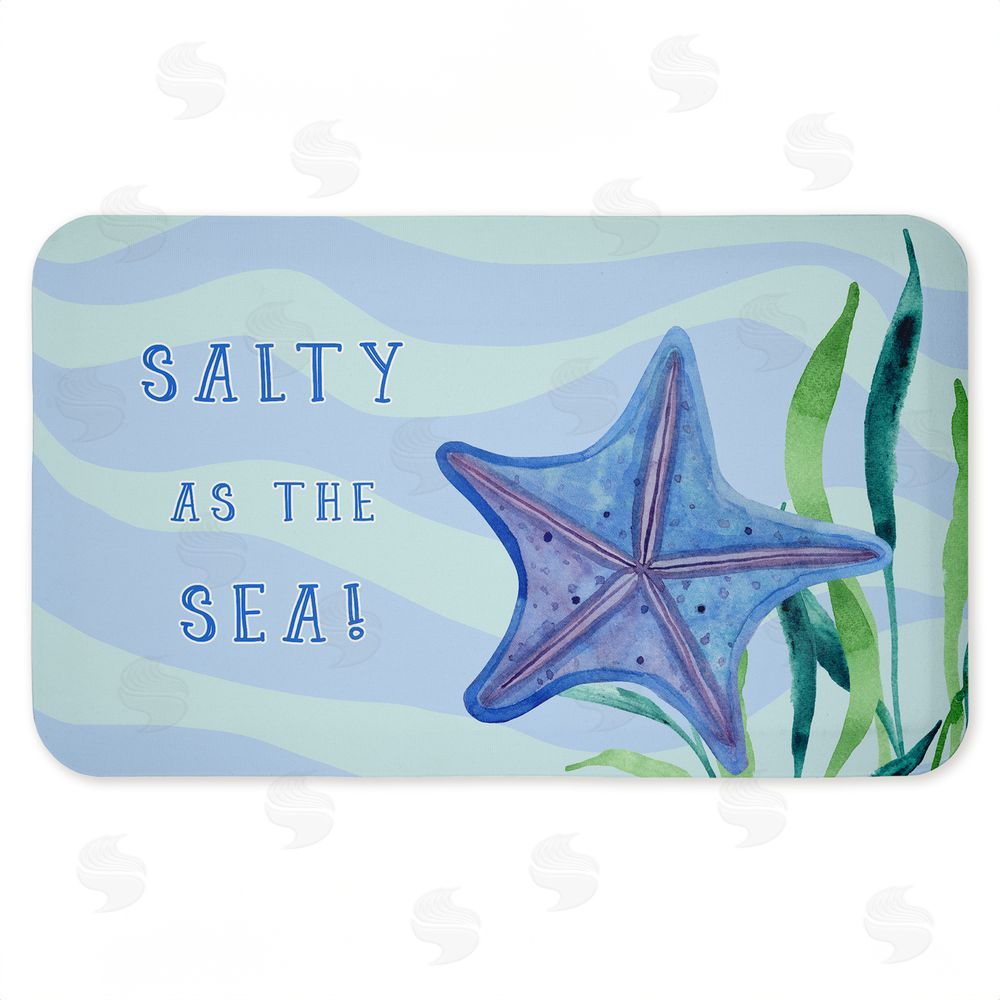 Audrey Jeanne Roberts Salty As The Sea Kitchen Floor Mat