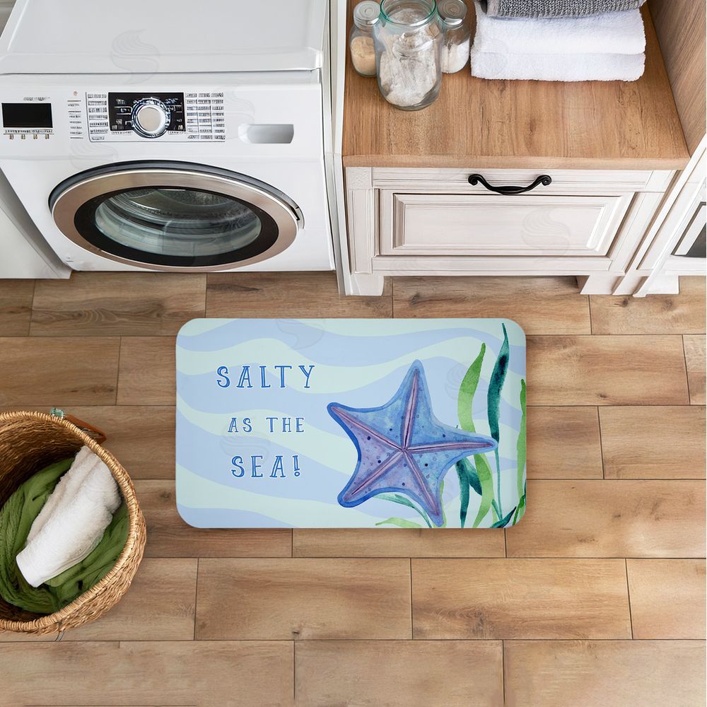 Audrey Jeanne Roberts Salty As The Sea Kitchen Floor Mat