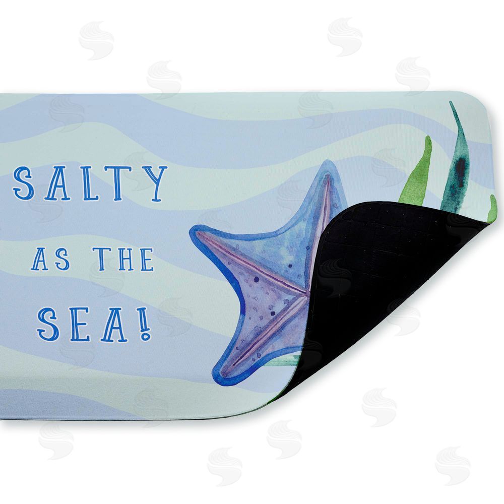 Audrey Jeanne Roberts Salty As The Sea Kitchen Floor Mat